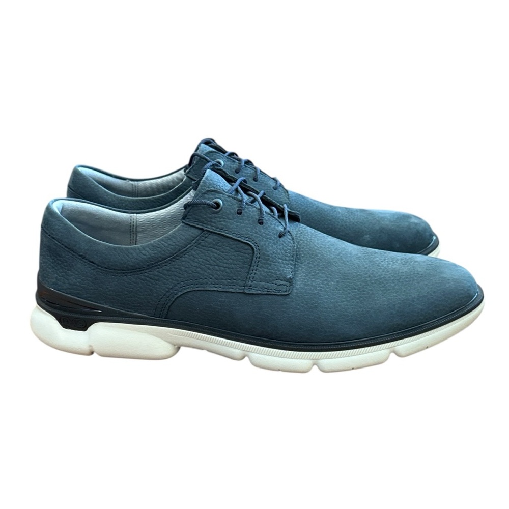 Johnston & Murphy XC4 Tanner Tie Oxford Shoe Waterproof Comfort Blue Nubuck 12M - Picture 5 of 16